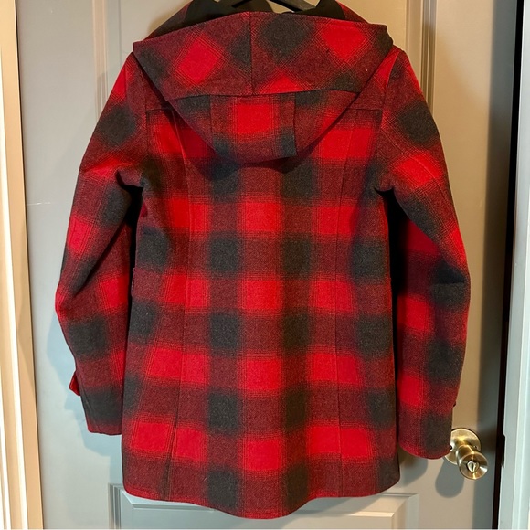 Pendleton Roslyn Plaid Wool Blend Duffle Coat XS - Picture 5 of 12